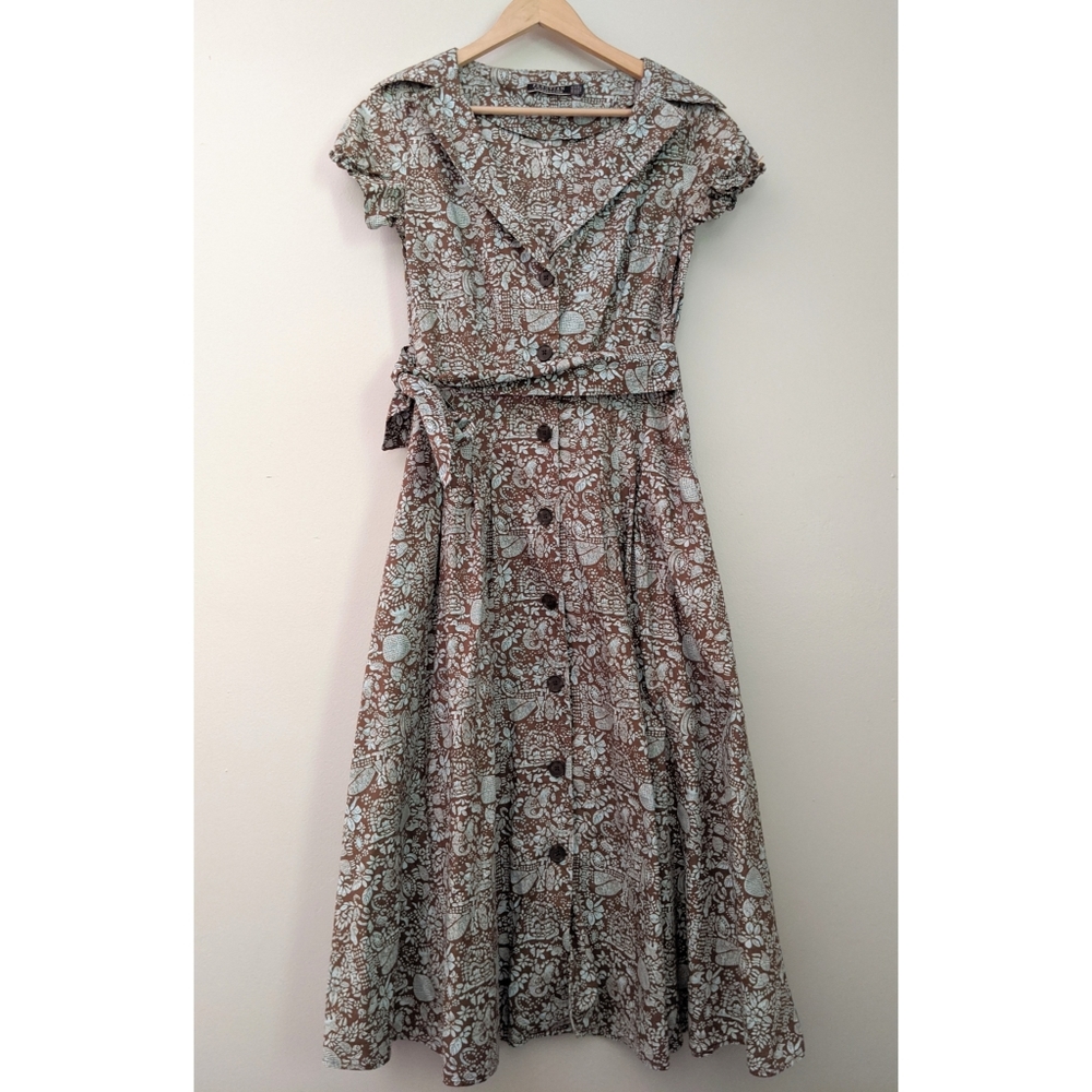 Peruvian Connection | Button Front Midi Dress